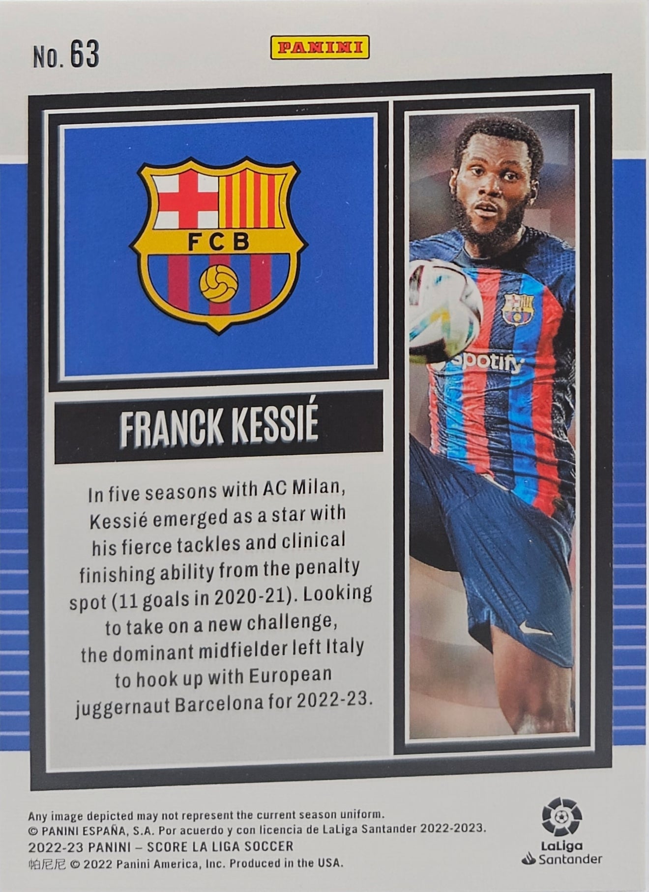 Franck Kessié /60 - Score LaLiga 22/23
