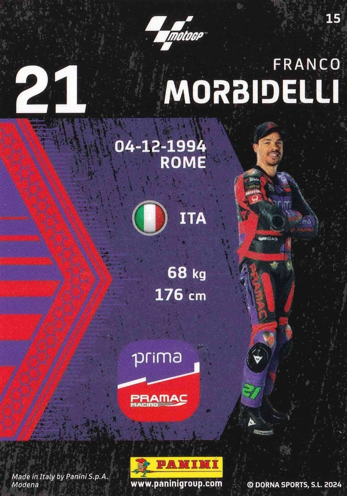 Franco Morbidelli - Starting Grid - MotoGP 2024 75th Anniversary