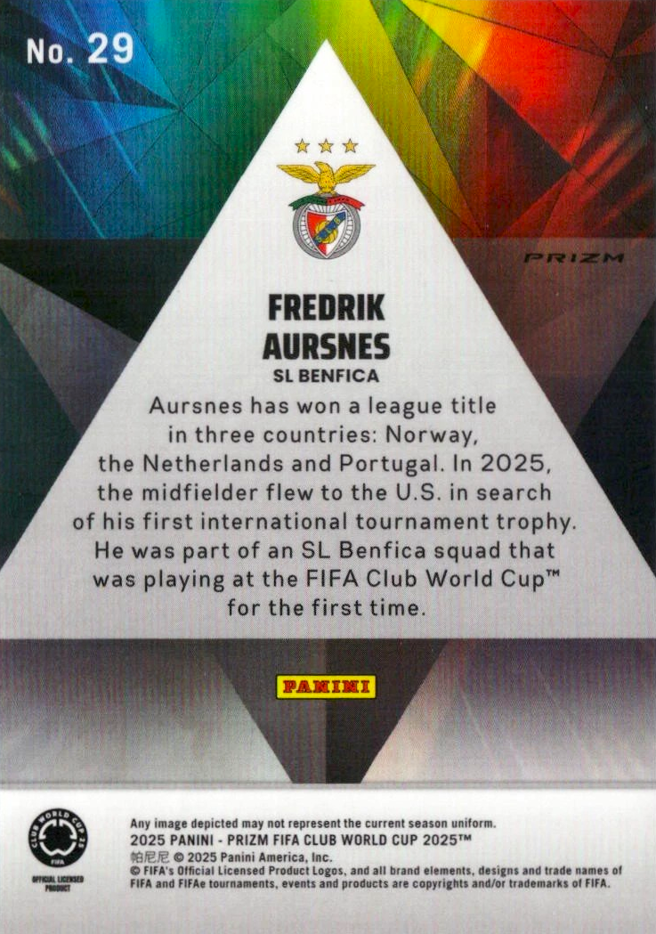 Fredrik Aursnes - Prizmatic - Prizm FIFA Club World Cup 2025