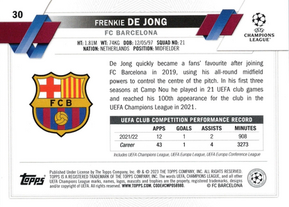 Frenkie de Jong - Carnaval - UEFA Club Competitions 22/23