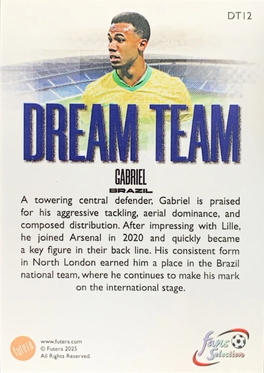 Gabriel - Dream Team - Fans Selection Futera 2025