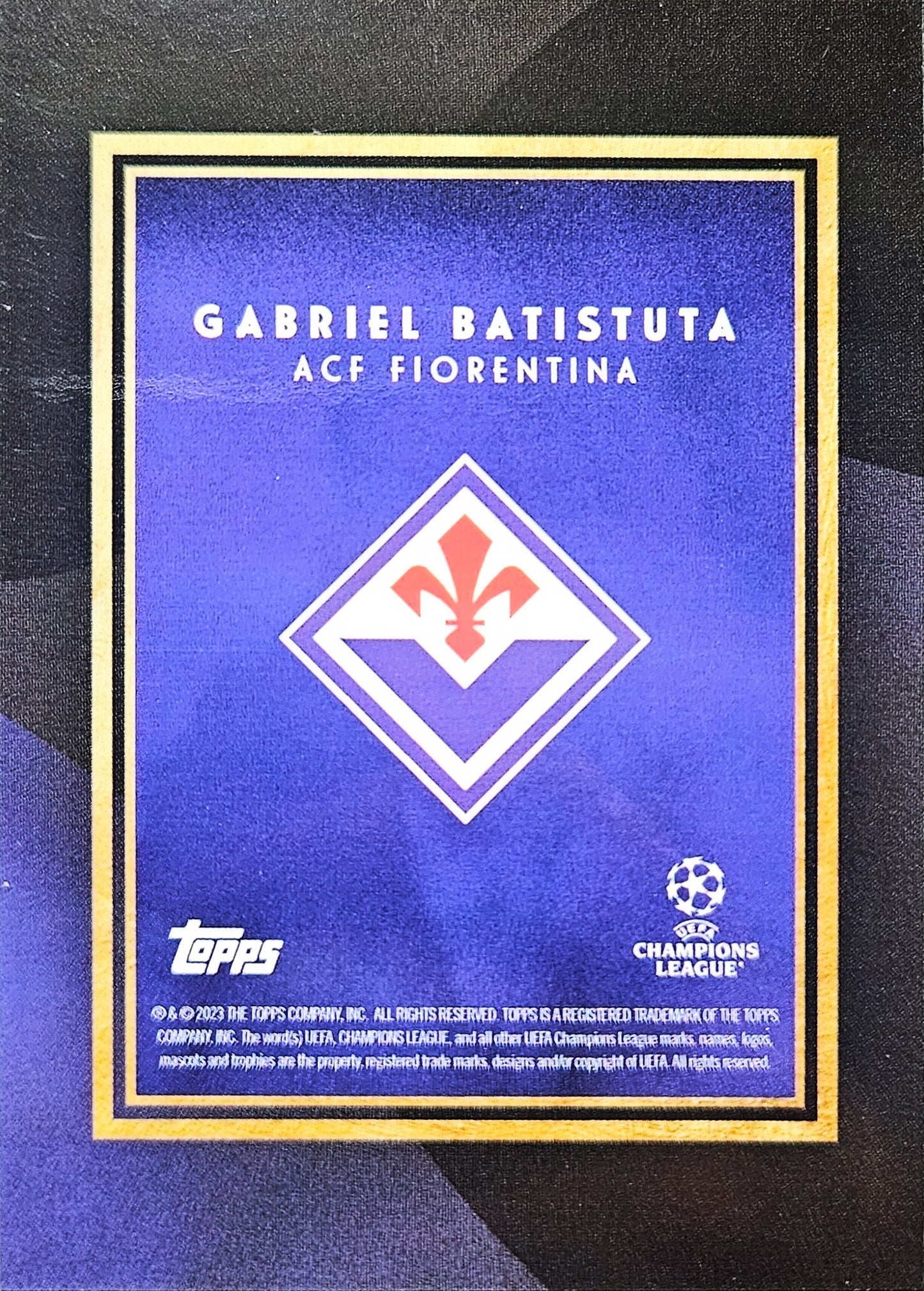 Gabriel Batistuta - Legends - Topps Deco UEFA Club Competitions 22/23