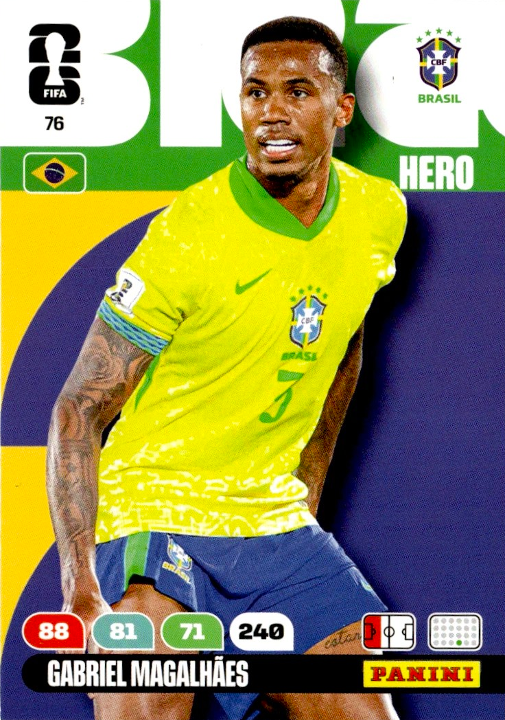Gabriel Magalhães - Hero - Adrenalyn XL FIFA World Cup 2026