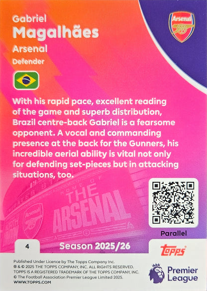 Gabriel Magalhães /99 - Topps Premier League 2026
