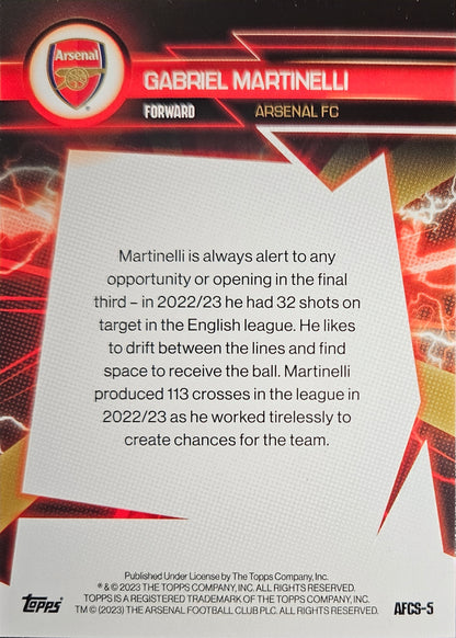 Gabriel Martinelli - Electric - Fan Set Arsenal 23/24
