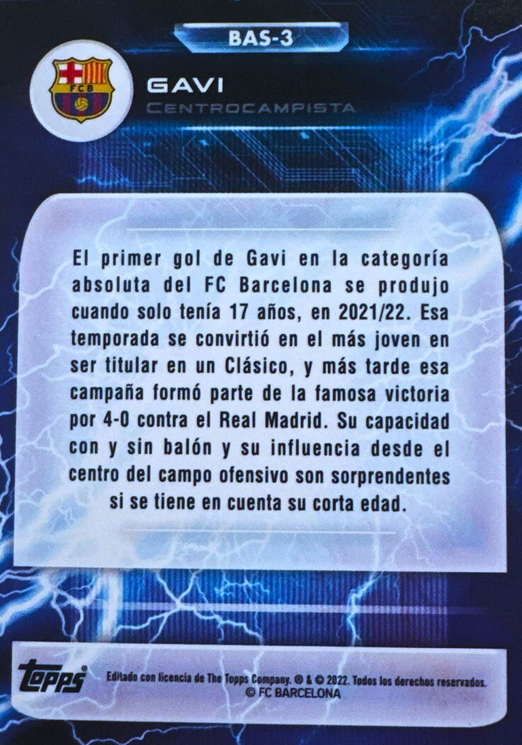 Gavi - Super Electric - Fan Set Barcelona 22/23