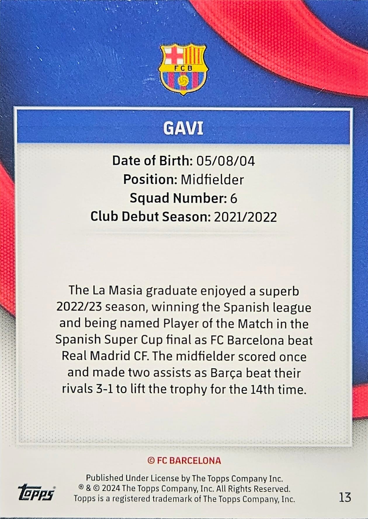 Gavi - Team Set Barcelona 23/24