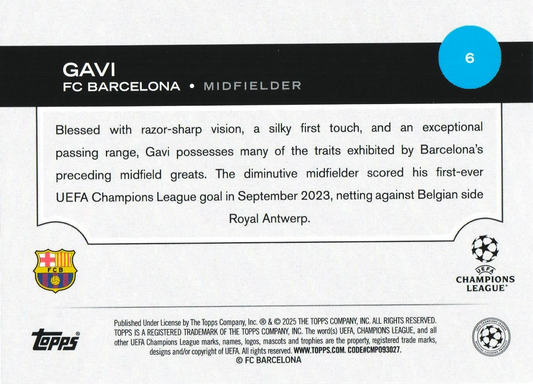 Gavi - UEFA Club Competitions 24/25