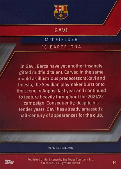 Gavi - Topps Chrome Barcelona 22/23