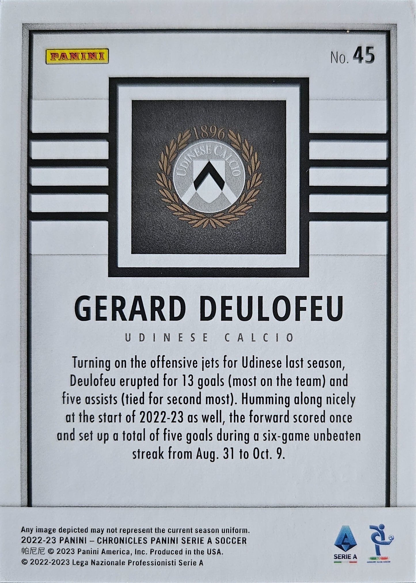 Gerard Deulofeu /99 - Chronicles Serie A 22/23