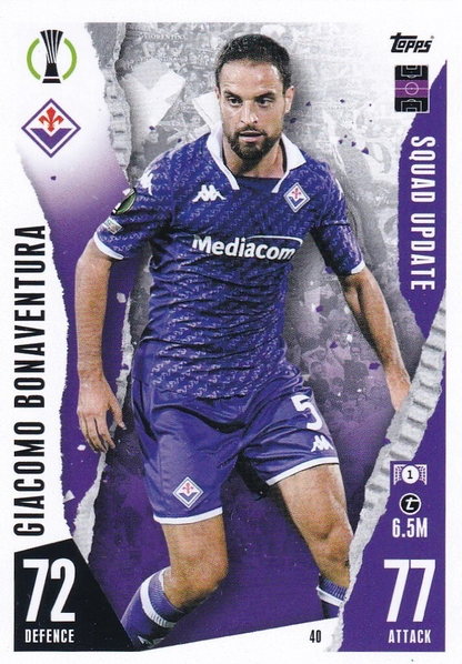 Giacomo Bonaventura - Squad Update - Match Attax Extra UEFA Club Competitions 23/24