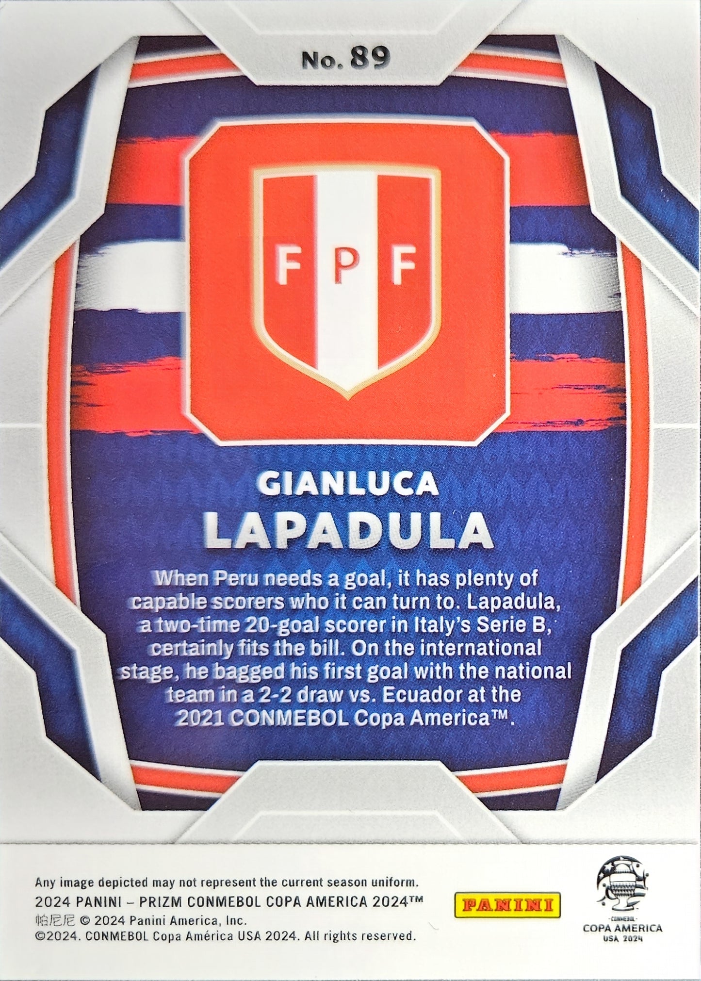 Gianluca Lapadula - Prizm CONMEBOL Copa América 2024