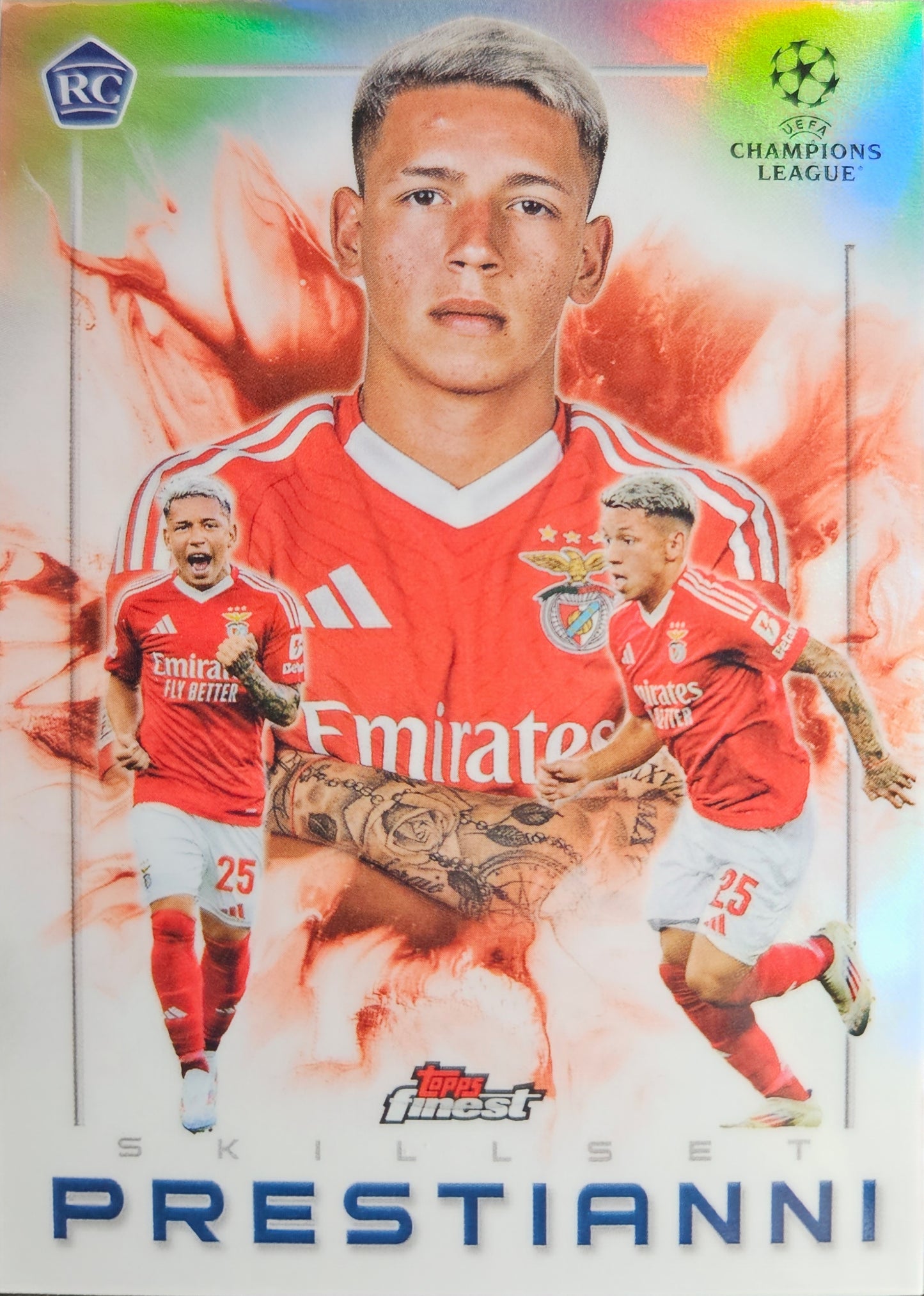 Gianluca Prestianni (RC) - Skillset - Topps Finest UEFA Club Competitions 24/25