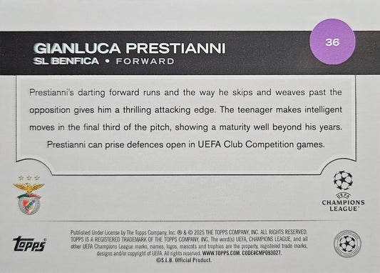 Gianluca Prestianni (RC) - UEFA Club Competitions 24/25