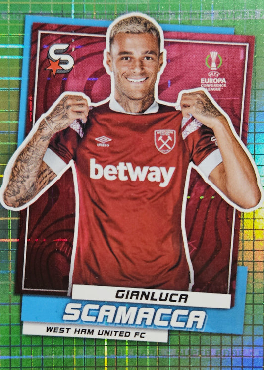 Gianluca Scamacca /199 - Super Rare - SuperStars UEFA Club Competitions 22/23