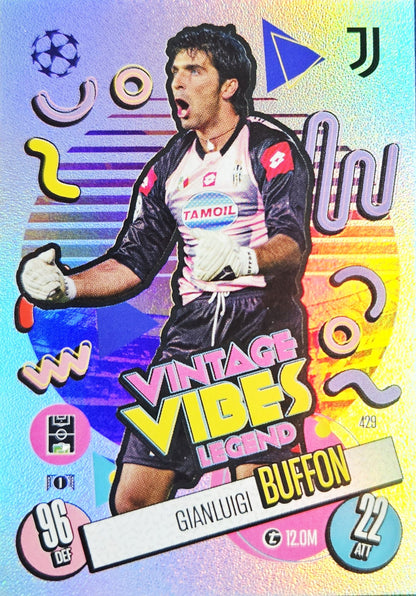 Gianluigi Buffon - Vintage Vibes Legend - Match Attax UEFA Club Competitions 24/25