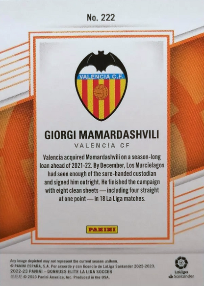 Giorgi Mamardashvili - Donruss Elite LaLiga 22/23