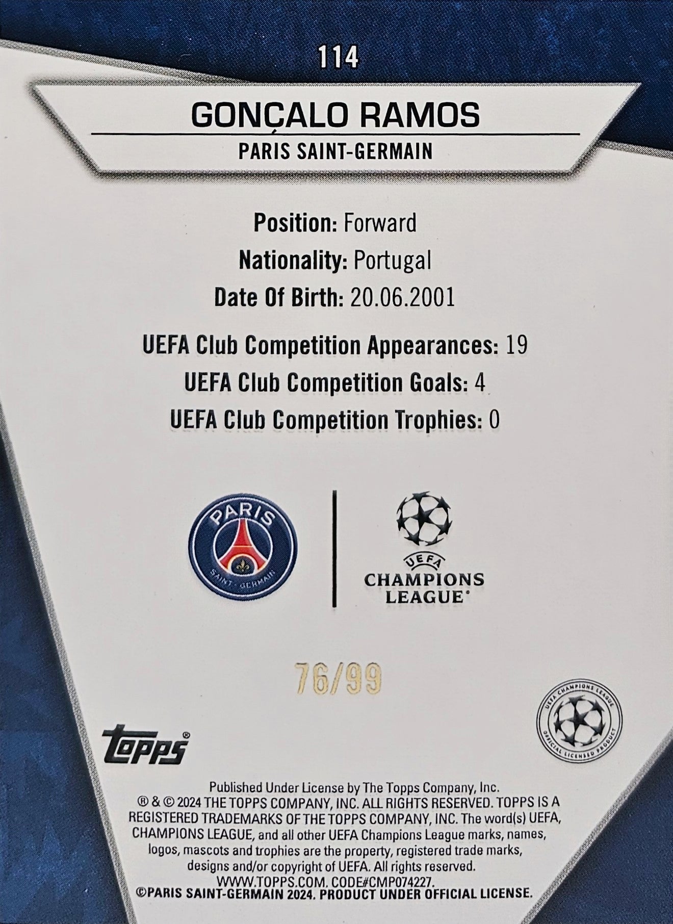 Gonçalo Ramos /99 - Ultra Rare - SuperStars 23/24