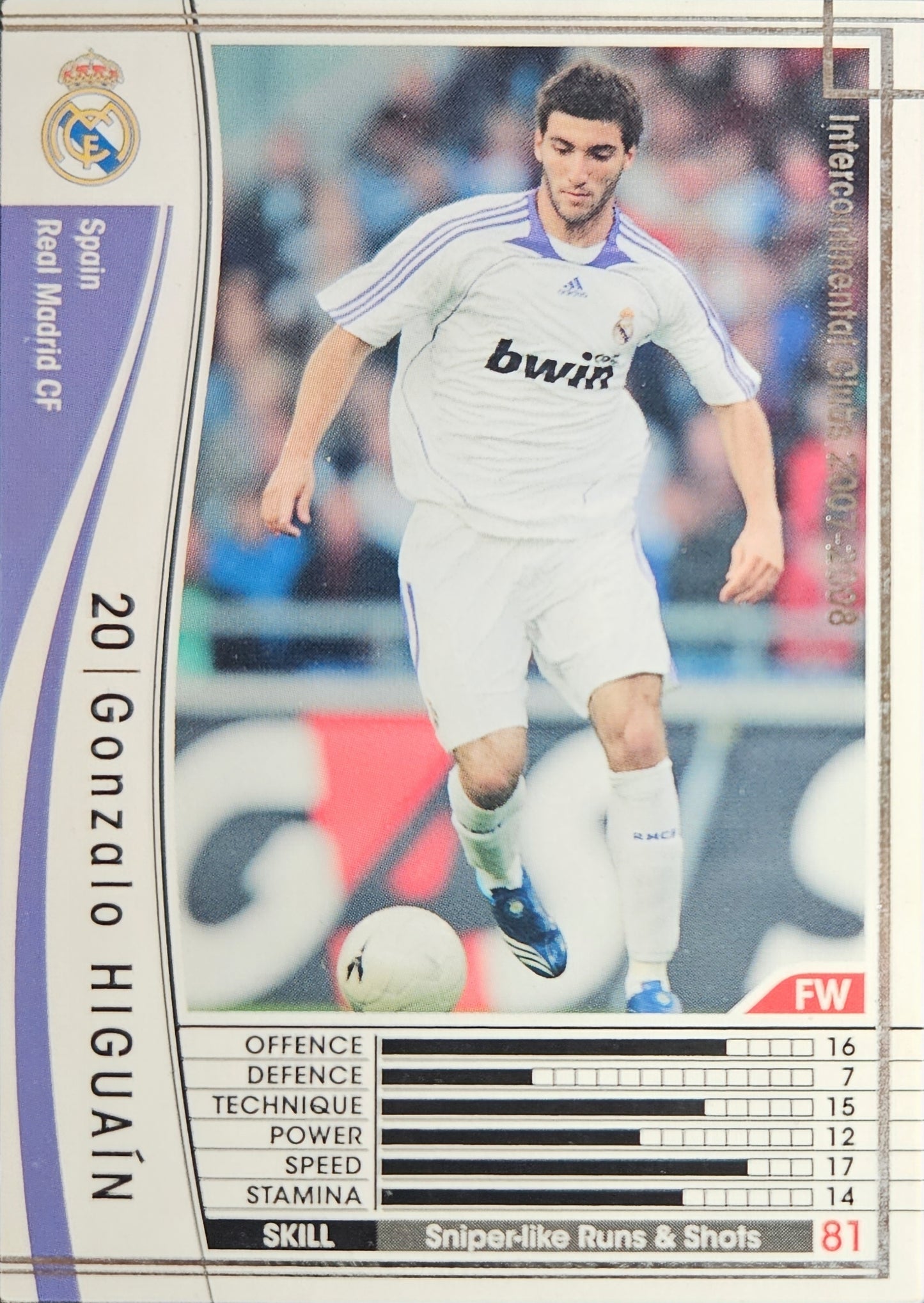 Gonzalo Higuaín - Intercontinental Clubs - WCCF 07/08