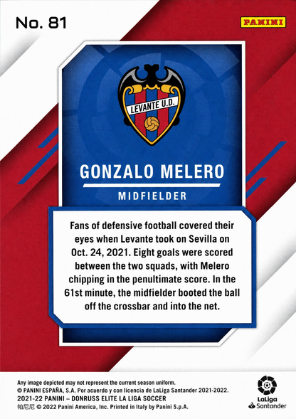 Gonzalo Melero - Donruss Elite LaLiga 21/22