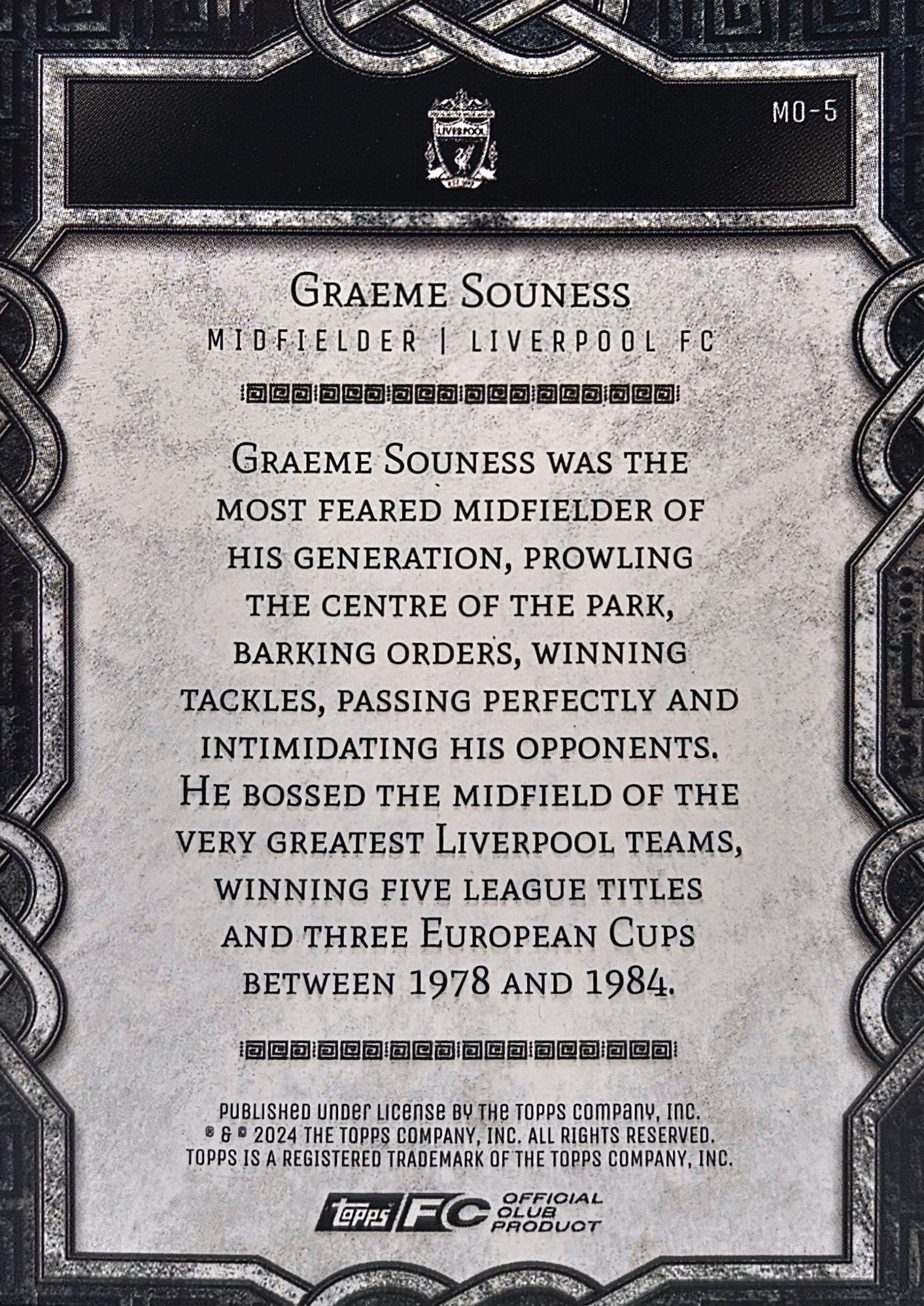 Graeme Souness /125 - Monolyth - Fan Set Liverpool 24/25