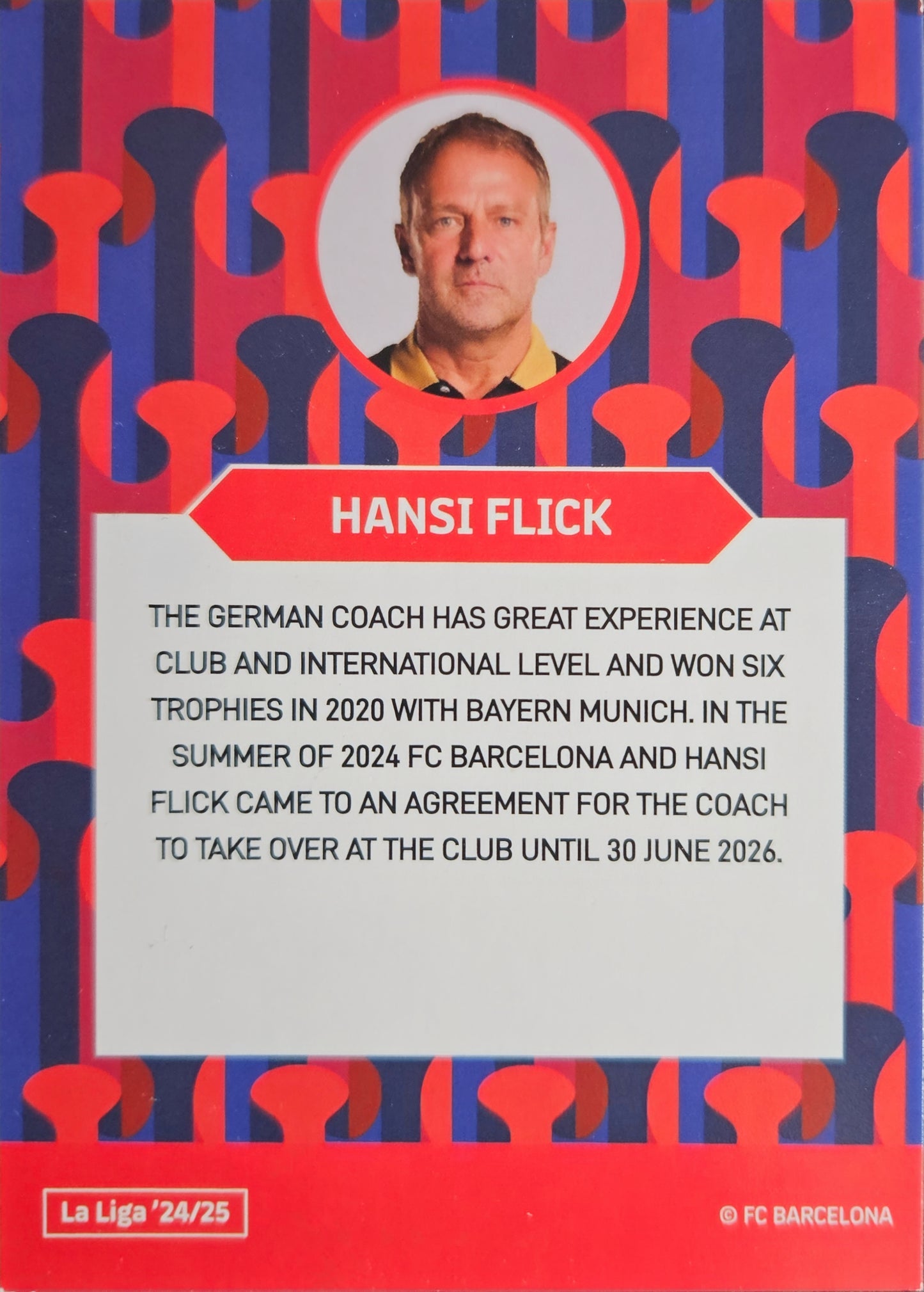 Hansi Flick - Team Set Barcelona Refractor 24/25
