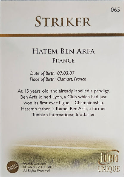 Hatem Ben Arfa - Futera Unique 2013
