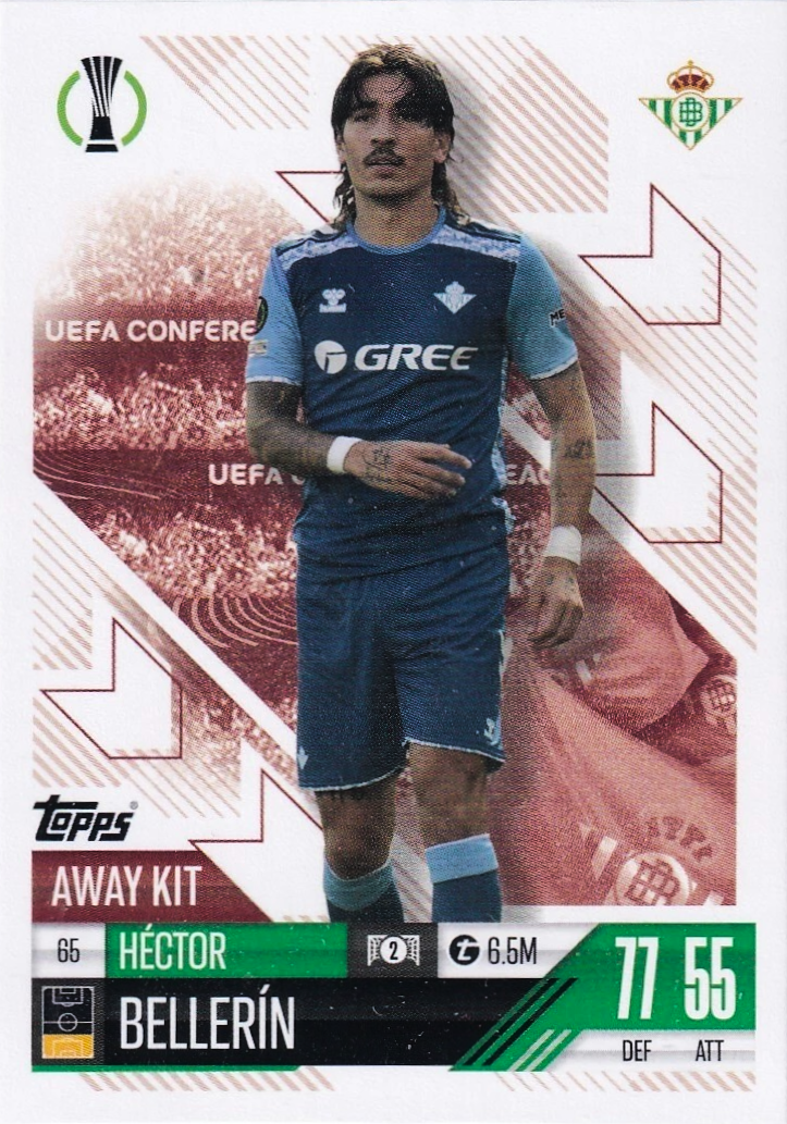 Héctor Bellerín - Away Kit - Match Attax Extra UEFA Club Competitions 24/25