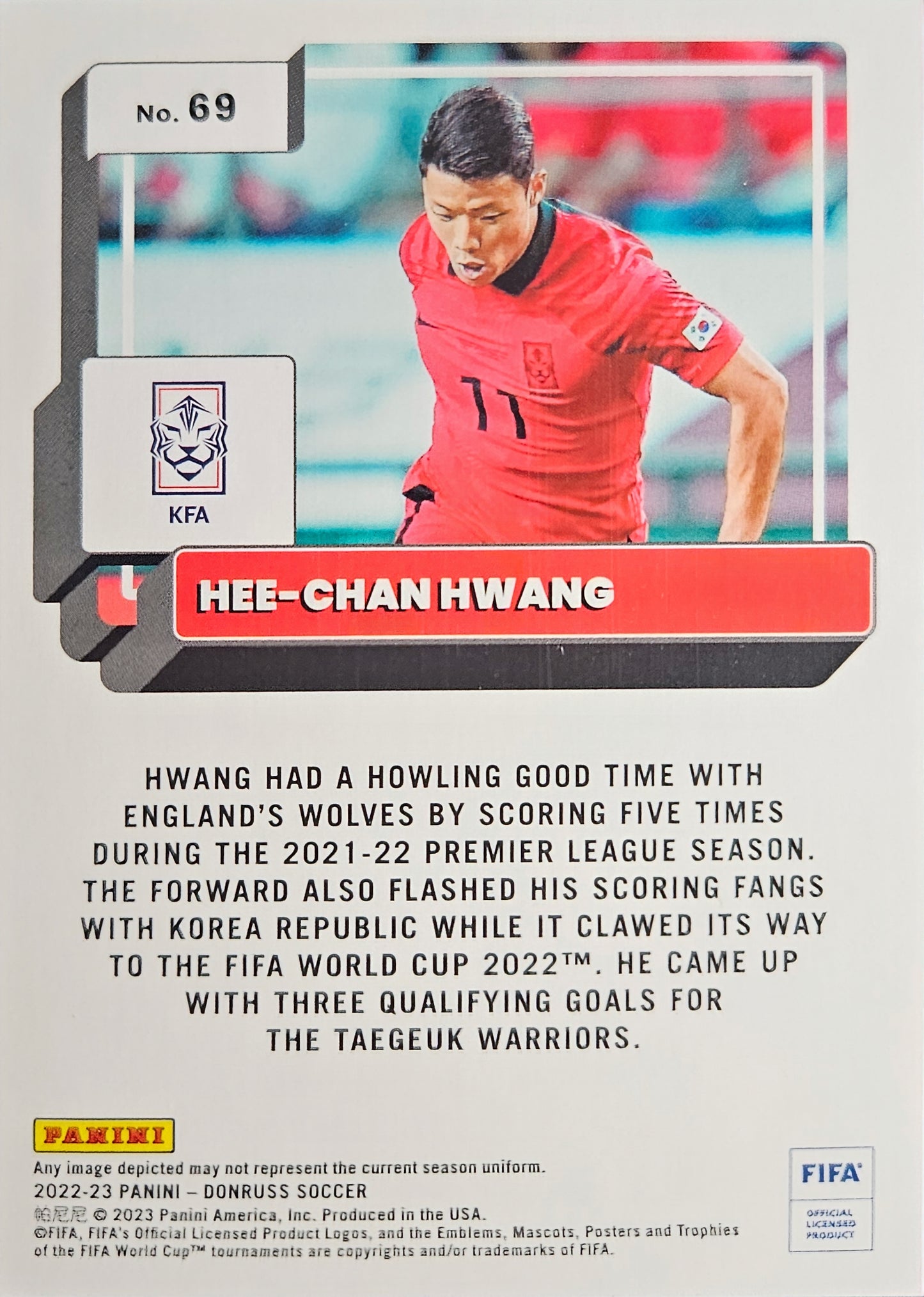 Hee-Chan Hwang /199 - Donruss Soccer 22/23