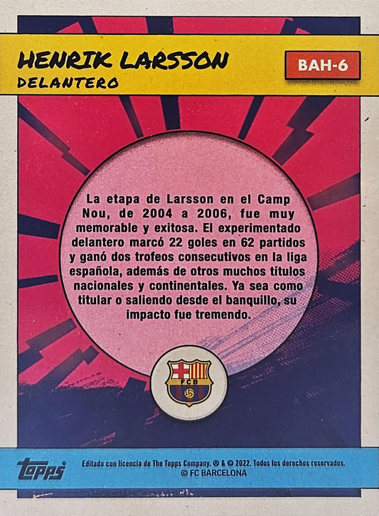 Henrik Larsson - Cómic - Fan Set Barcelona 22/23
