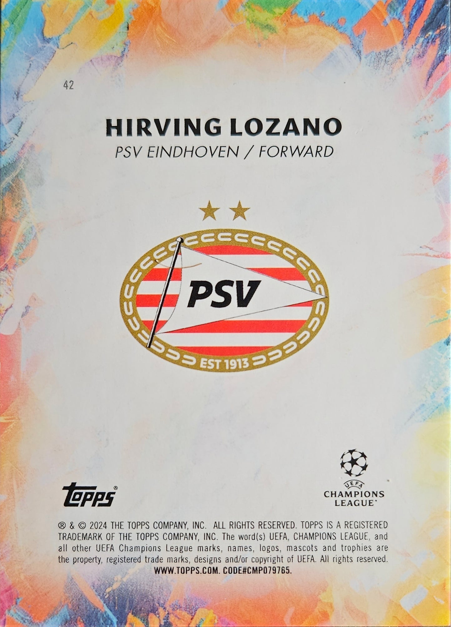 Hirving Lozano /75 - Inception UEFA Club Competitions 23/24