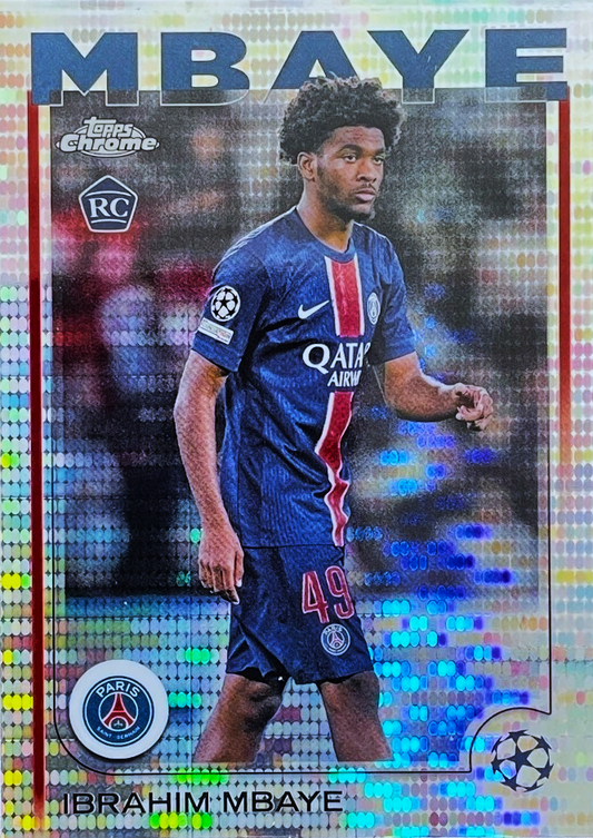 Ibrahim Mbaye (RC) - Pulsar - Topps Chrome UEFA Club Competitions 24/25