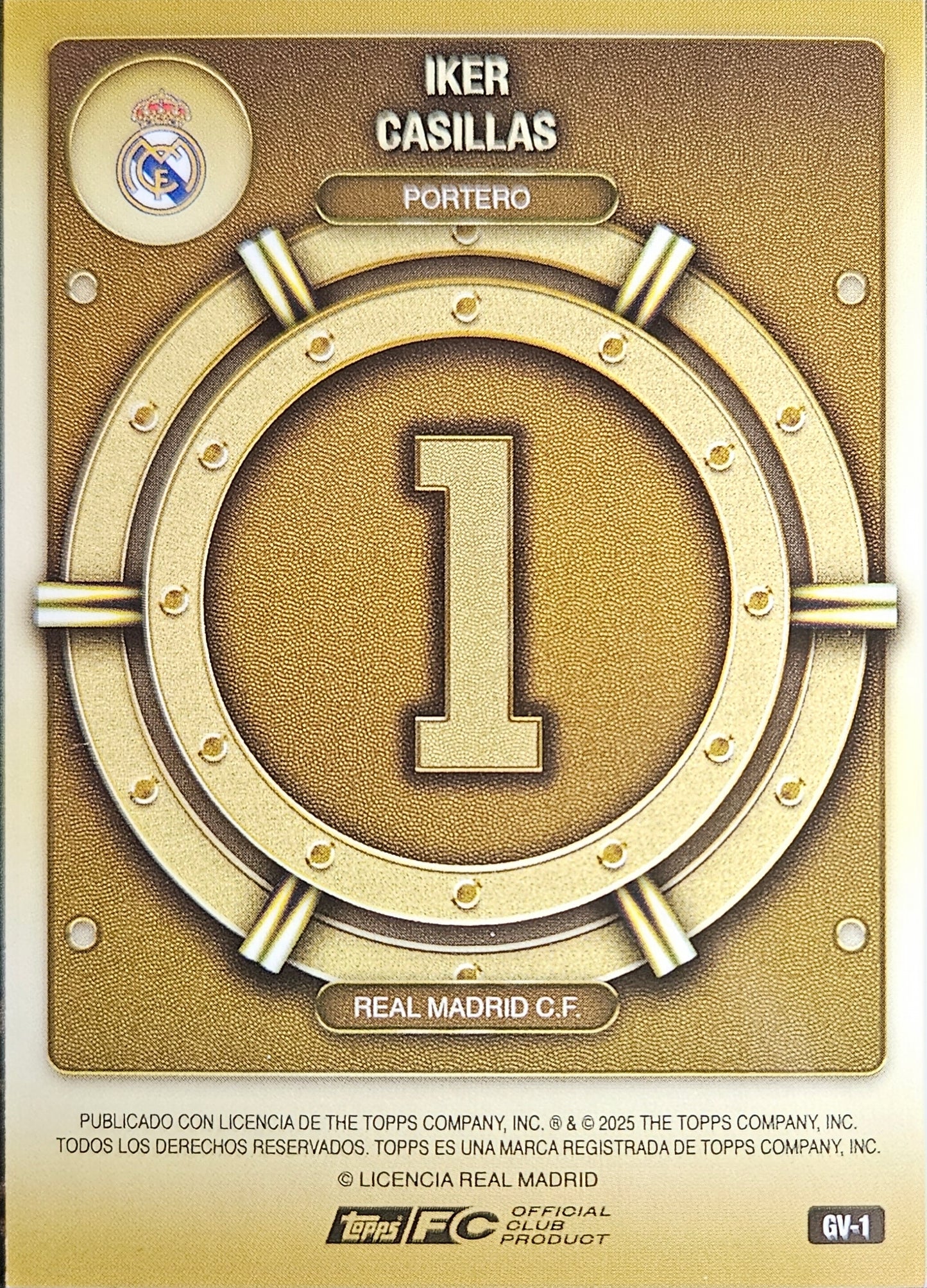 Iker Casillas - Gold Vault - Collector Tin Real Madrid 25/26