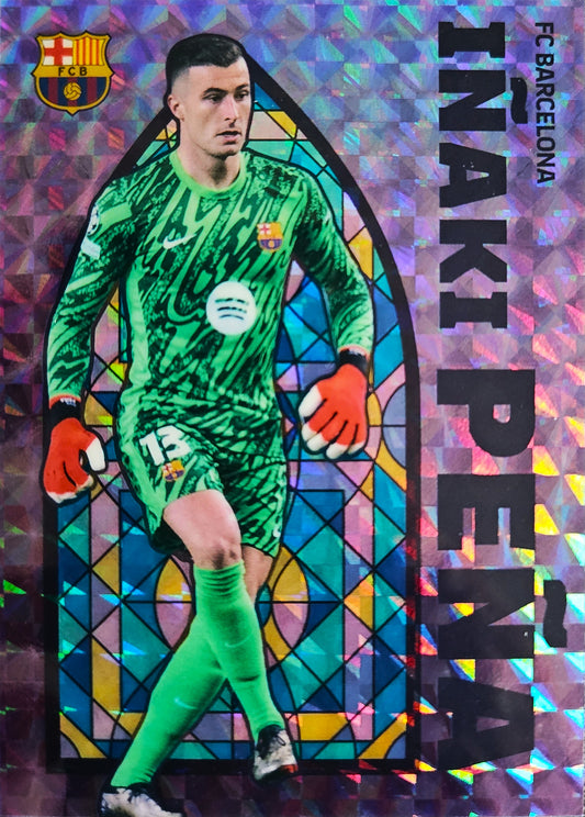 Iñaki Peña /99 - Stained Glass - Team Set Barcelona Refractor 24/25