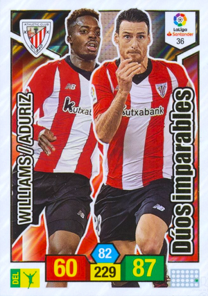 Iñaki Williams y Aritz Aduriz - Dúos Imparables - Adrenalyn XL LaLiga 18/19
