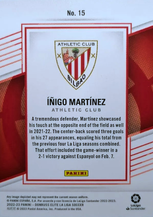 Iñigo Martínez - Donruss Elite LaLiga 22/23