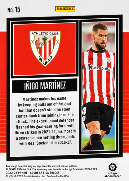Iñigo Martínez - Score LaLiga 22/23