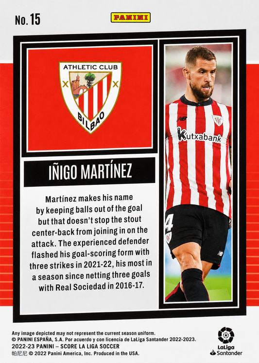 Iñigo Martínez - Score LaLiga 22/23