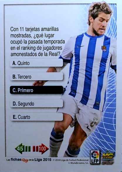 Iñigo Martínez - SuperStar - Las Fichas Quiz de la Liga 2015