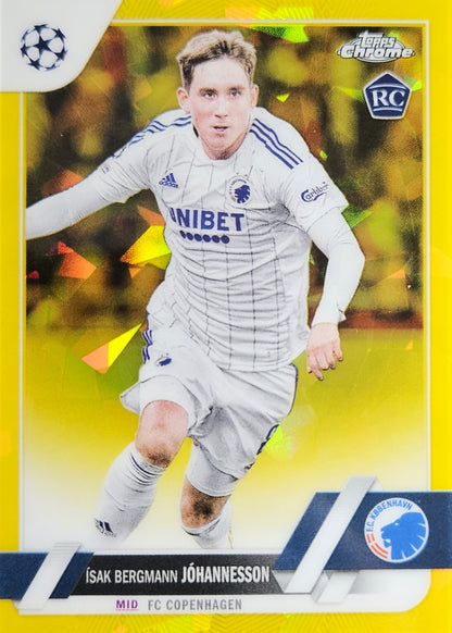 Ísak Jóhannesson (RC) /99 - Topps Chrome UEFA Club Competitions 22/23