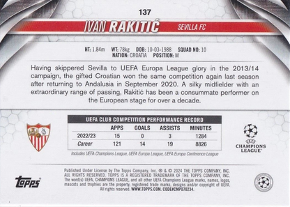 Ivan Rakitić - UEFA Club Competitions 23/24