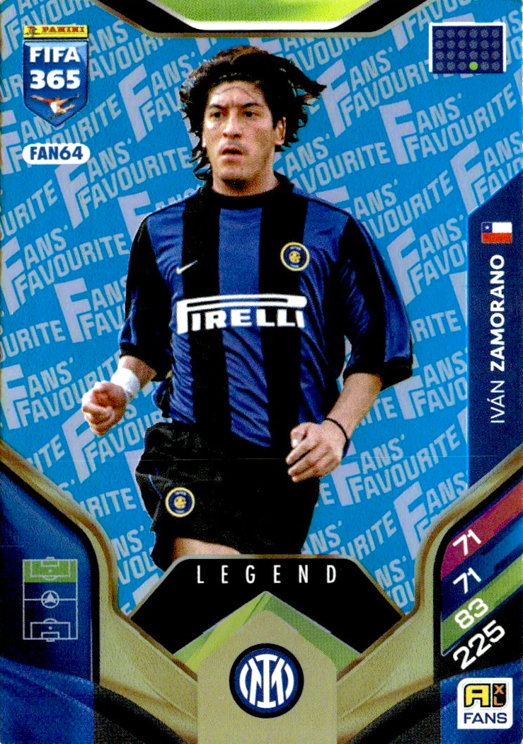 Iván Zamorano - Fan's Favourite Legend - Paralela azul - Adrenalyn XL FIFA 365 2026