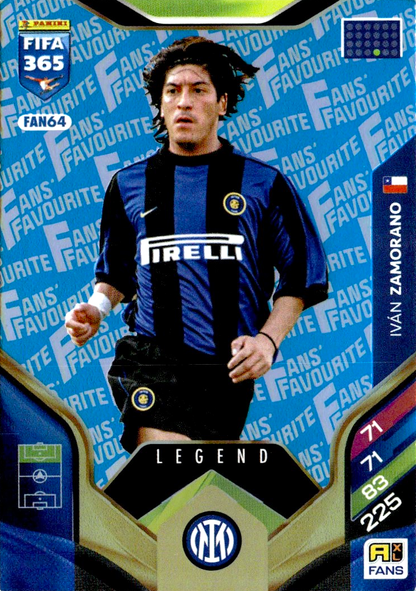 Iván Zamorano - Fan's Favourite Legend - Paralela azul - Adrenalyn XL FIFA 365 2026