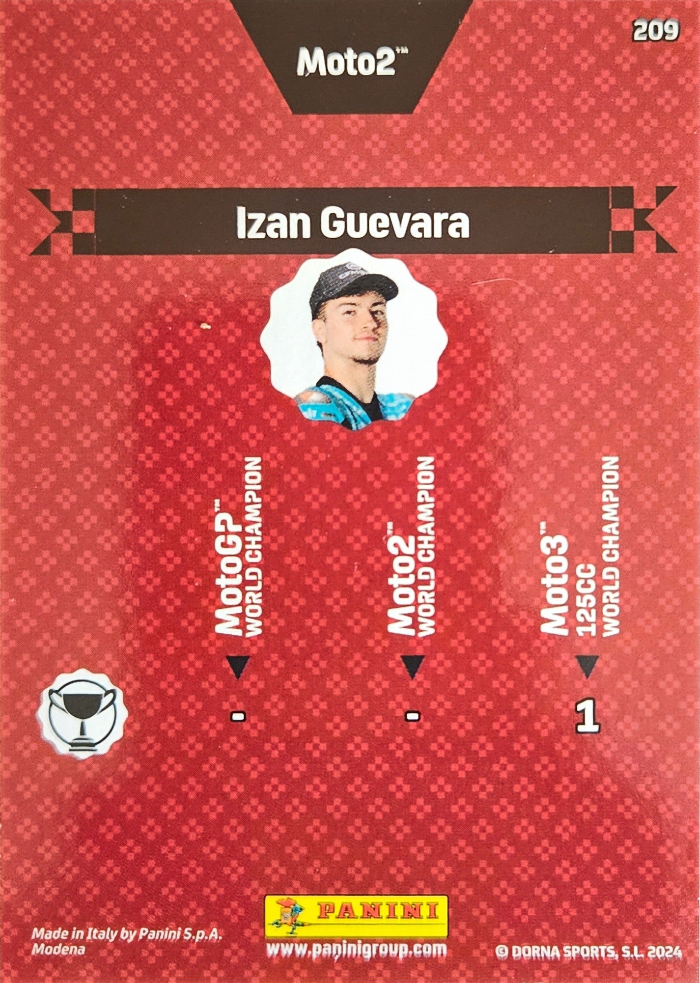 Izan Guevara - World Champion Moto 2 - MotoGP 2024 75th Anniversary