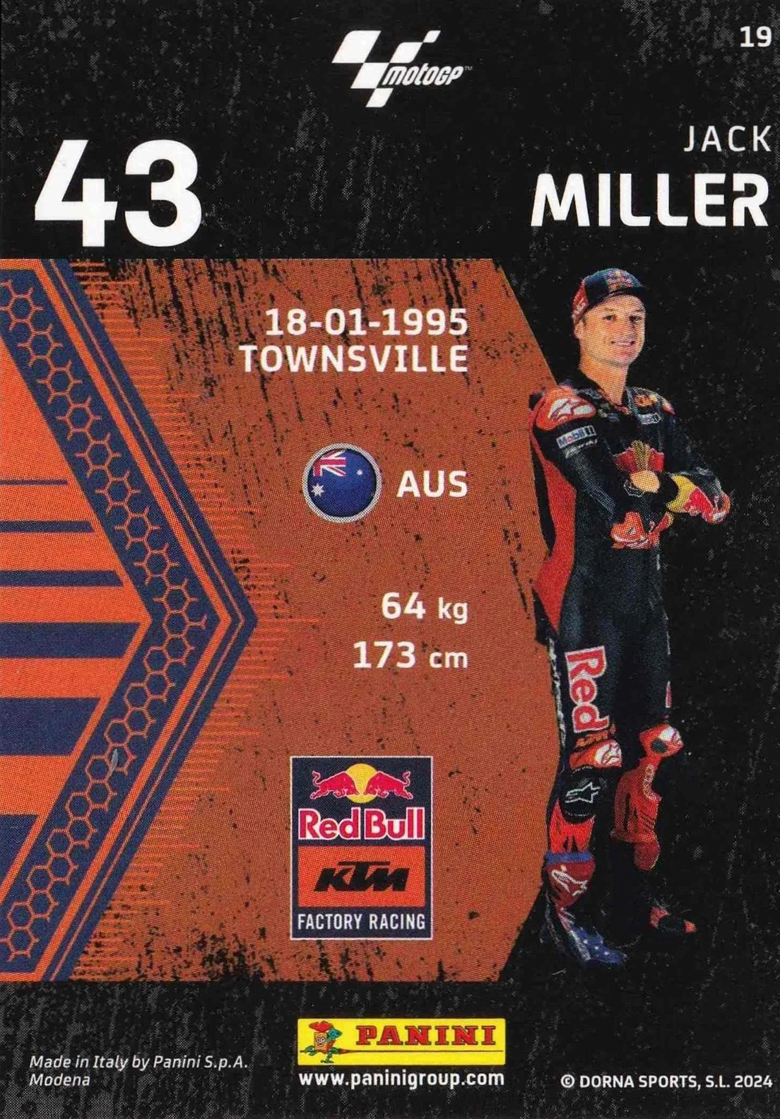 Jack Miller - Starting Grid - MotoGP 2024 75th Anniversary