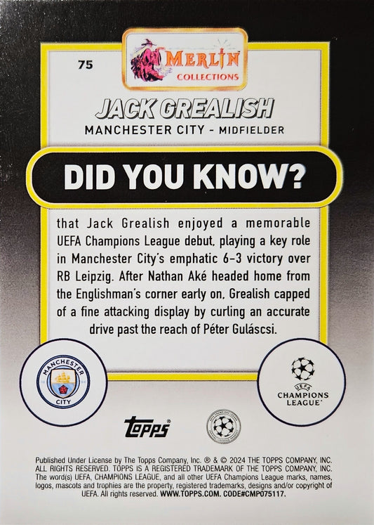 Jack Grealish /299 - Merlin UEFA Club Competitions 23/24