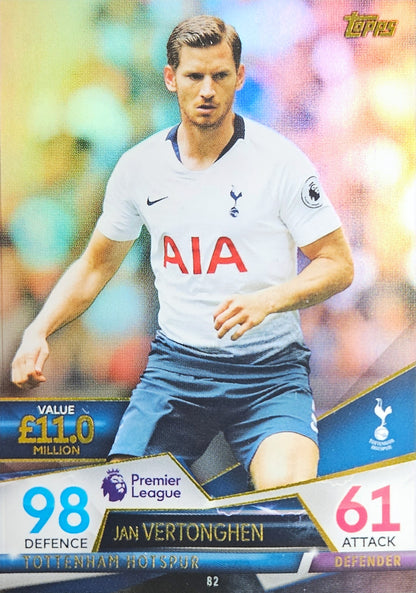 Jan Vertonghen - Match Attax Ultimate Premier League 18/19