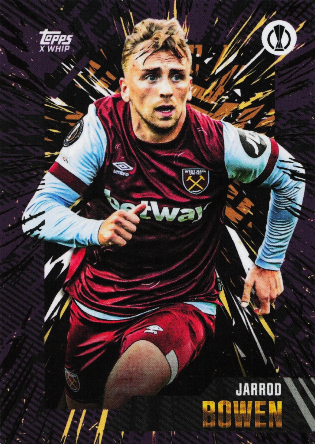 Jarrod Bowen - Topps Gold UEFA Club Competitions 23/24
