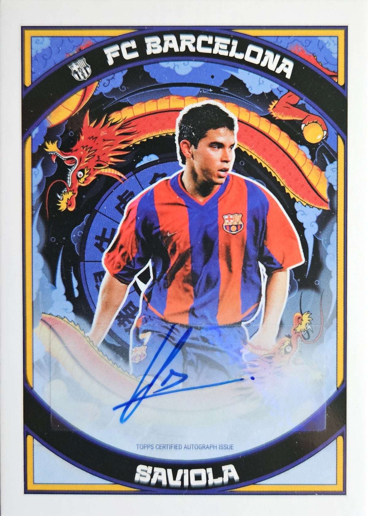 Javier Saviola - Autógrafo original Chinese Zodiac - Year of the Dragon China 23/24