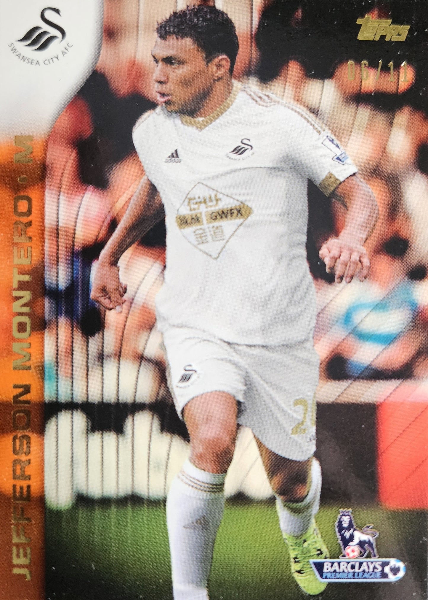 Jefferson Montero /11 - Topps Premier League 2015